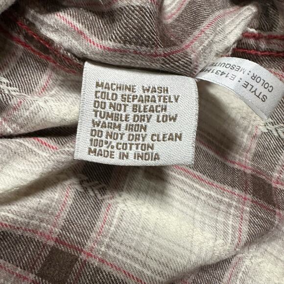 Ryan Michael Western Shirt Beige Mesquite Tribal Plaid Snap Button Mens Size XXL - Picture 8 of 12